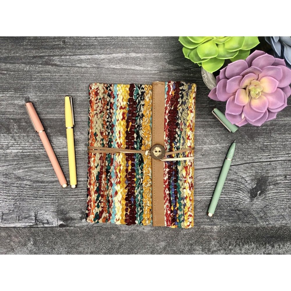 Sari And Leather Journal